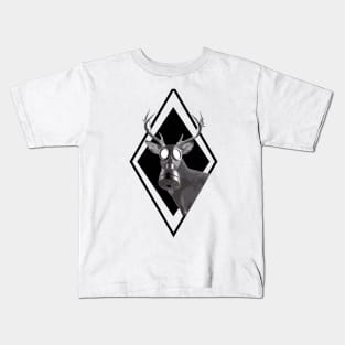 Deer in gas mask Kids T-Shirt